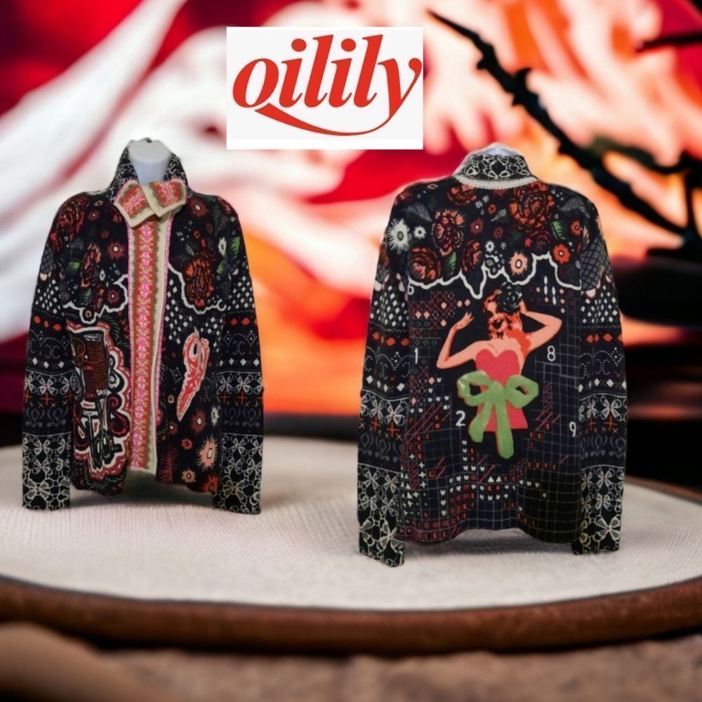 Oilily cardigan pinup sweater